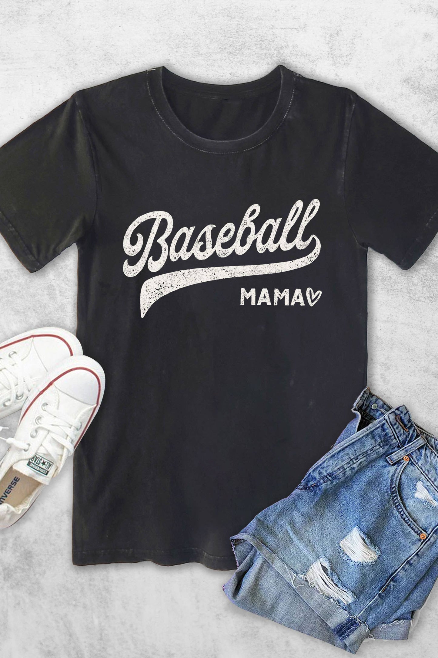 Baseball Mama Vintage Graphic Tshirt