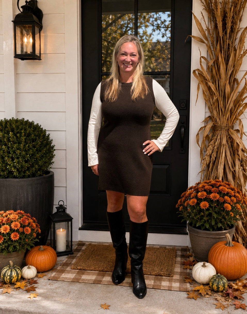 Sleeveless Sweater Dress