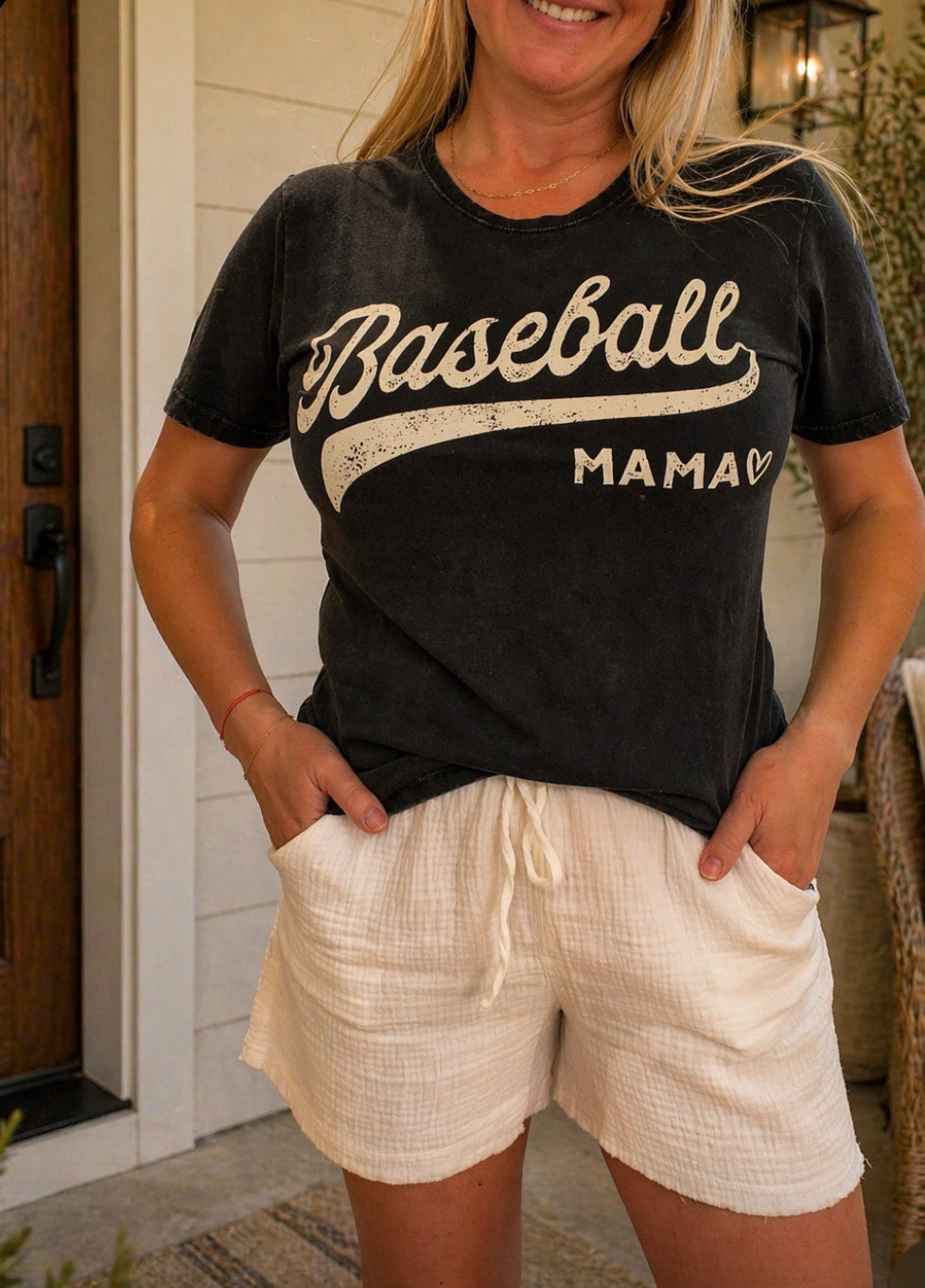 Baseball Mama Vintage Graphic Tshirt