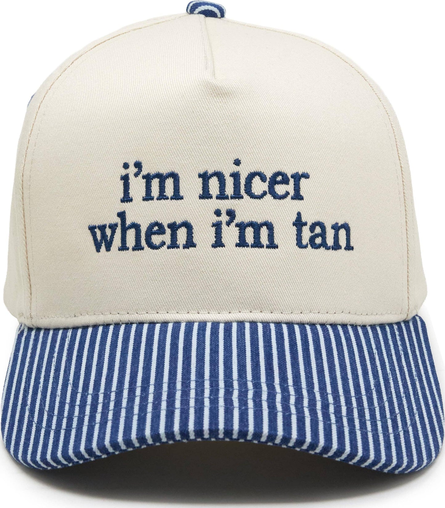 I'm Nicer When I'm Tan Criss Cross Hat