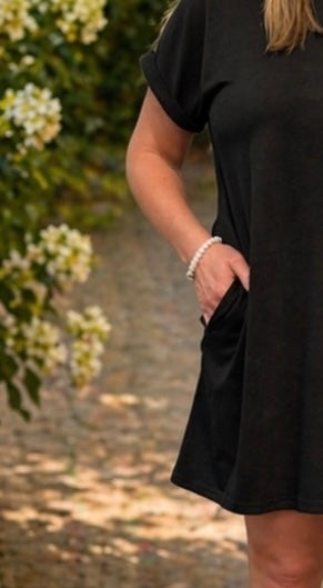 Short Sleeve Dress with Pockets